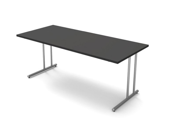 Kerkmann bureau met C-pootframe, Start Up, B 1800 mm x D 800 mm x H 750 mm, kleur: antraciet, 11435113