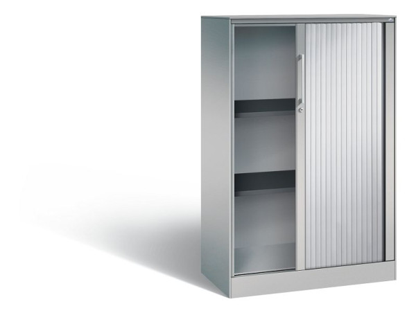 C+P rolluikkast Asisto, H1310xB800xD435mm, kleur: wit aluminium, beugelgreep, 3 niveaus, 143033-000 S10078