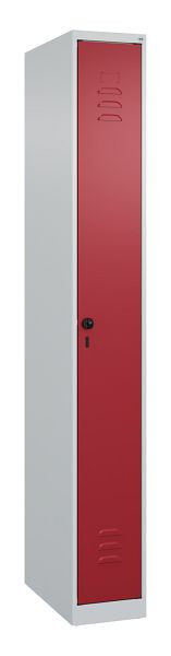 C+P luierkluis Classic PLUS, 1850x250x500mm, 7035/3003, veiligheidsdraaigrendel, 080000-19 S10001