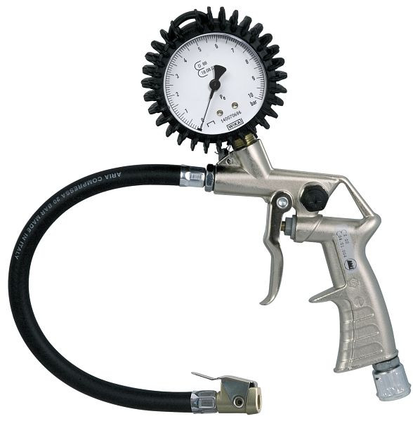 SW-Stahl perslucht bandenpomp, 0-10 bar, 25032L