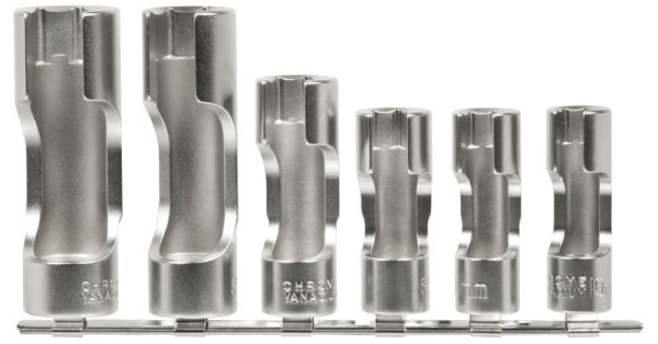 SW stalen doppen, 3/8", 10-19 mm, open, 6 stuks, 01482L