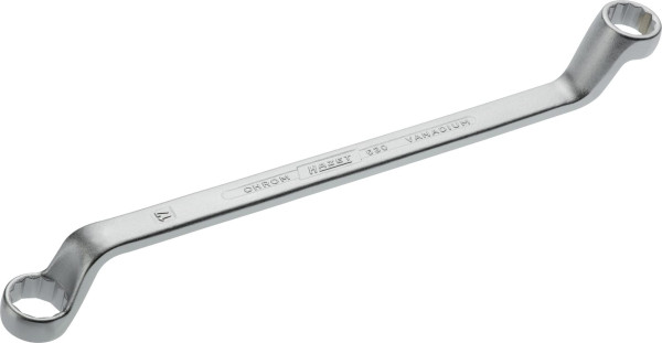 Hazet dubbele ringsleutel, buiten dubbel zeskant profiel, 16 x 17 mm, 630-16X17