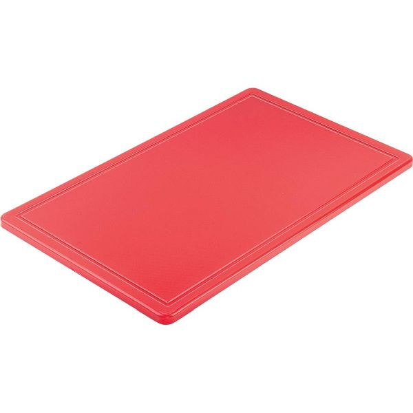 Stalgast snijplank, HACCP, kleur rood, GN1 / 1, dikte 15 mm, MS1201530