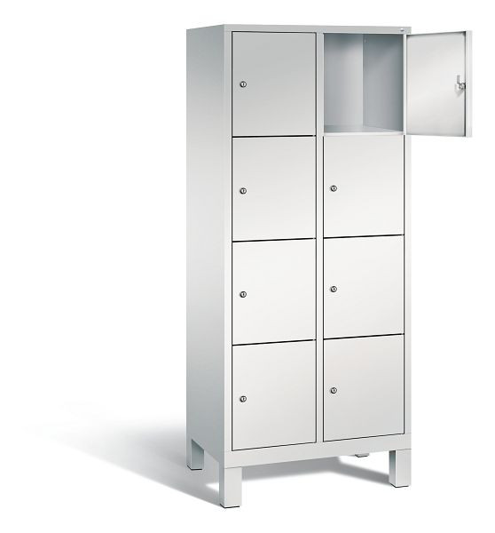 C+P lockerkast Evolo, H1850xW810xD500mm, kleur: lichtgrijs, 48010-224 S10001