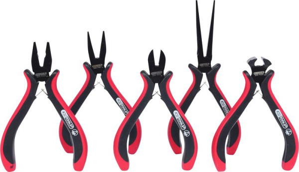 KS Tools fijnmechanische tangenset, 5-delig, 500.7020