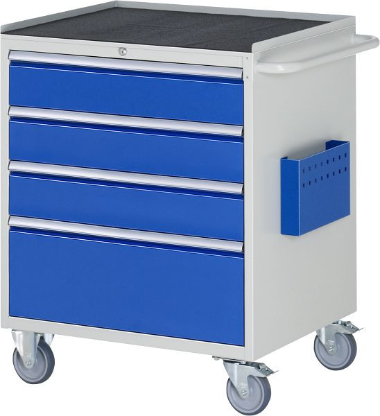 RAU montagewagen serie 7000, B770xD650xH975mm, metalen onderstel met 3-zijdige rolrand en antislipmat, laden: 3xH150, 1xH270mm, 05-XL5.3A-MT.11