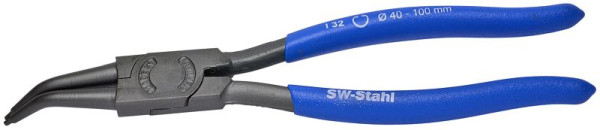 SW stalen borgringtang, gebogen, 220 mm, 41310L