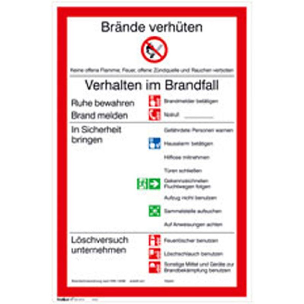 Stein HGS HGS kennisgeving, gedrag bij brand, folie, fotoluminescerend, 38.a5980