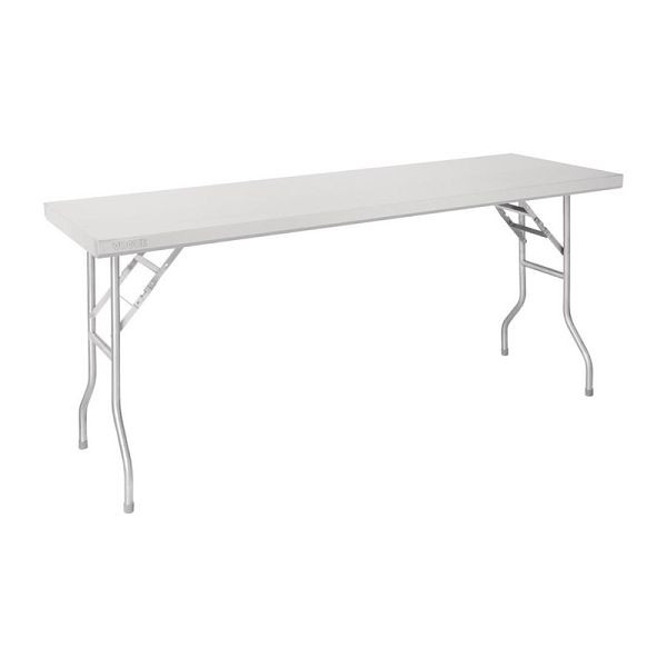 Vogue inklapbare werktafel in RVS 1830x610x780, FN289