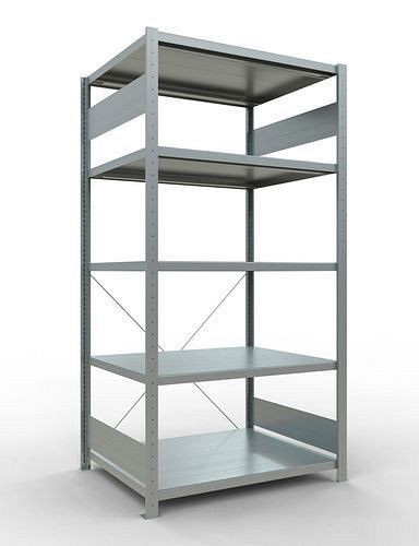 Schulte legbord, basisveld, 5 opbergniveaus, kruisschoor, vakbelasting 250 kg, 1060 x 836 x 2000 mm, 278753