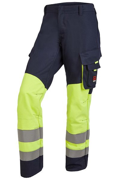 ROFA broek 4592535 APC 1 - APC 2, maat 50, kleur 387-zwart marine-lichtgeel, 4592535-387-50
