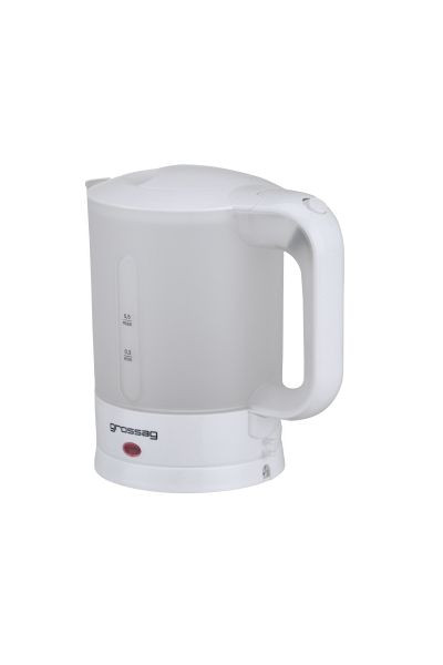 grossag Reise-Wasserkocher, 0,5 Liter, weiß, VE: 12 Stück, WK 3.00