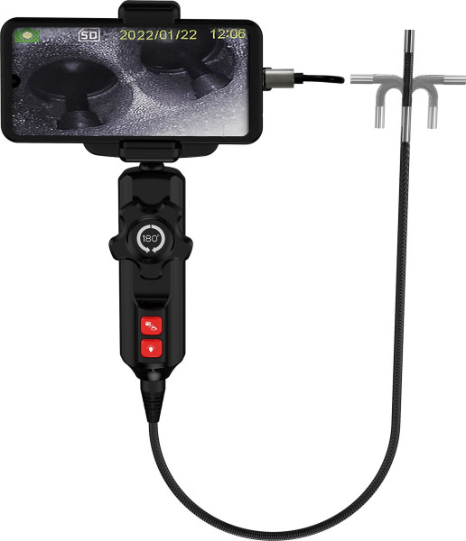 Kunzer smartphone-endoscoop met 360° draaibare camera, 7END03