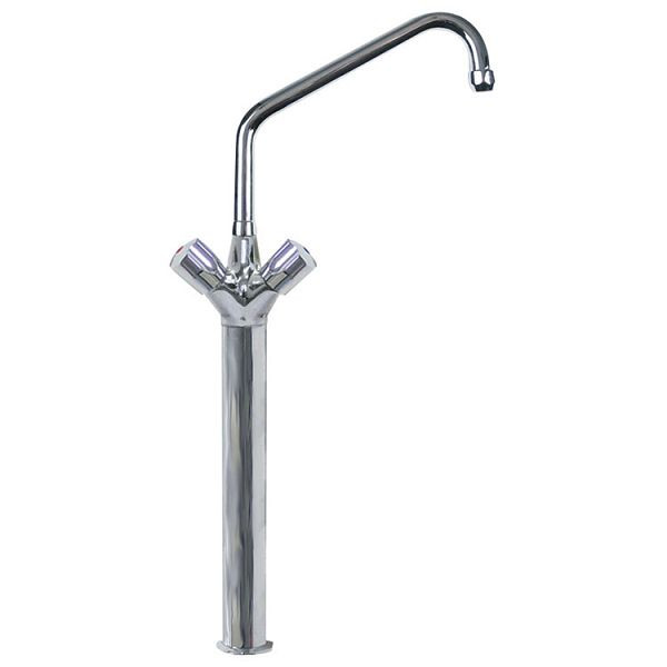 Gastro-Inox Monoblock 25mm (Ø) mengkraan lengte 300mm op 400mm kolom, High Performance, 402.225
