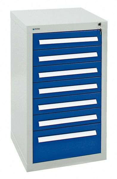 stumpf ladekast serie T-100 / 35-1, RAL 7035/5010, 7 laden (6x100, 1x200mm), 8151274