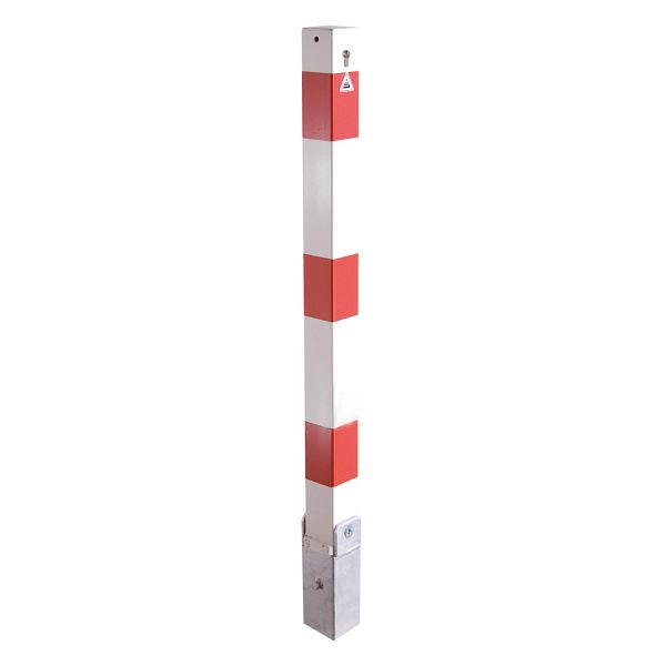 Schake slagboompaal 70 x 70 mm inklapbaar met profielcilinderslot met hef- en kantelmechanisme, 470UZKHB