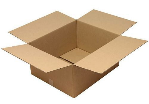 TransPak golfkartonnen vouwdoos 2-wandig, binnenmaat 600 x 500 x 300 mm, kwaliteit 2.30BC, verpakking: 10 stuks, 299384