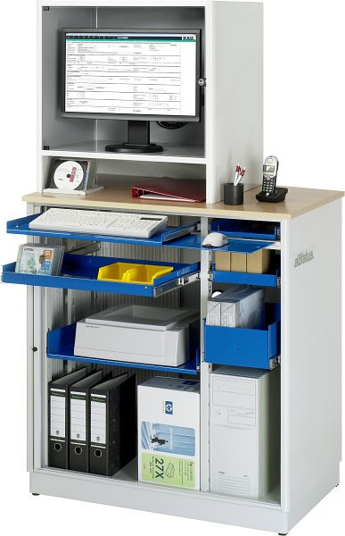 RAU computerstation adlatus - model 2625, B1030 x D660 x H1810 mm, 07-2625.11