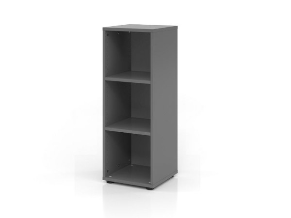 Hammerbacher smalle plank 934RE, 3 OH, romp: grafiet, 40 x 40 x 110 cm (BxDxH), V934RE/G