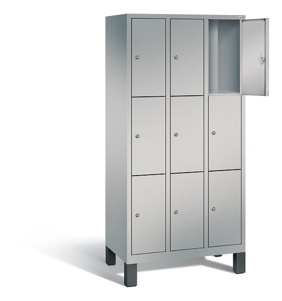 C+P lockerkast Evolo, H1850xB900xD500mm, kleur: wit aluminium, 48010-303 S10033