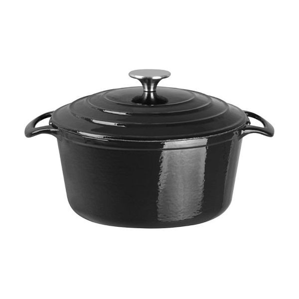 Vogue ronde braadpan zwart groot, GH301