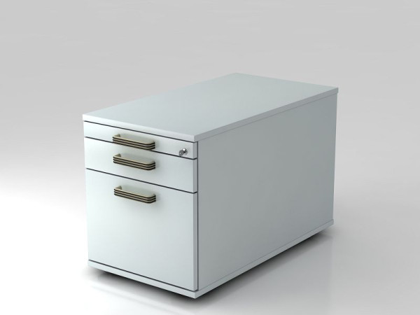 Hammerbacher rolcontainer 80cm, 1 lade, 1 HR, slotlijst handgreep grijs, 42,8x51,2x80 cm, 1/2/6 HE, VTC20/5/5/SG