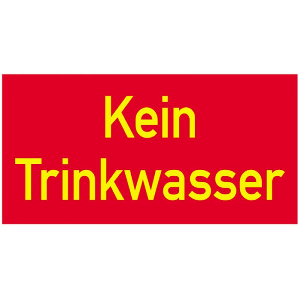 Stein HGS HGS speciaal bord, Geen drinkwater, 400 x 200 mm, 14907