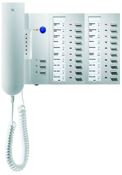 TCS audio deurtelefoon serie IMM 4 + 10 + 10 knoppen, opbouw wit, IMM1110-0140