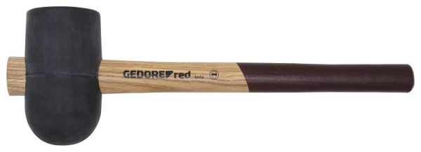 GEDORE rode rubberen hamerkop Ø 79 mm, lengte 360 mm essenhout, 3300741