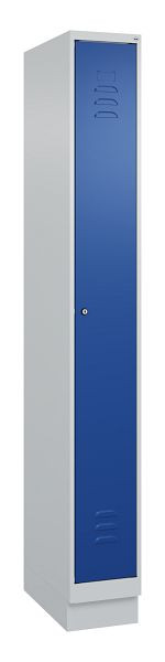 C+P luierkluis Classic PLUS, basis, 1950x250x500mm, 7035/5010, cilinderslot, 080020-19 S10018