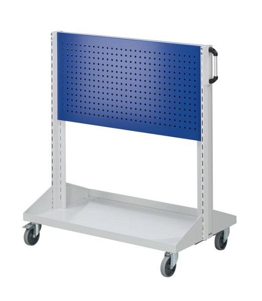 ANKE geperforeerde metalen basispanelen voor auto's; 1250 x 720 x 1350 mm; RAL 7035/5010; met 2 x geperforeerde metalen panelen (1 x per zijde), 962.102