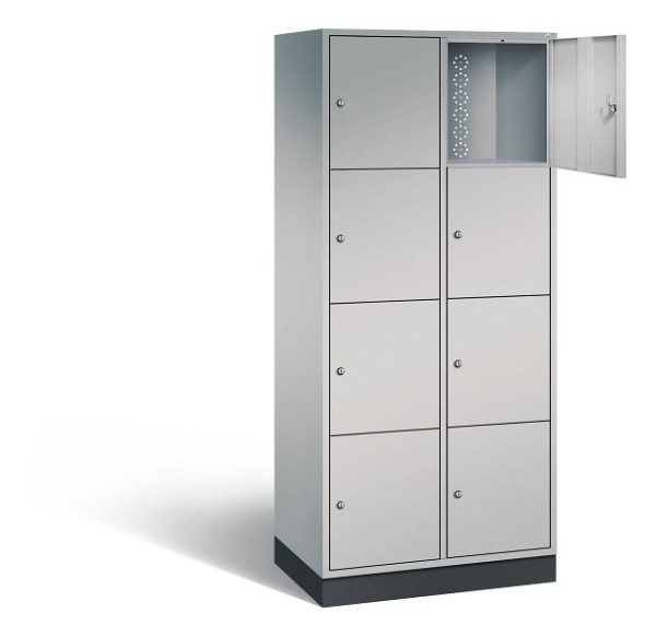 C+P XL lockerkast Intro, H1950xW820xD490mm, kleur: wit aluminium, 8470-202 S10002