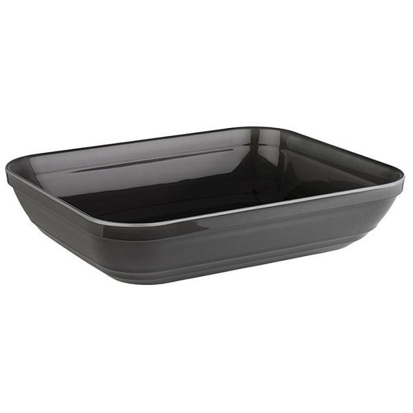 APS GN 1/2 kom -EMMA-, 32,5 x 26,5 cm, hoogte: 7,5 cm, melamine, grijs, 3,5 liter, 85132
