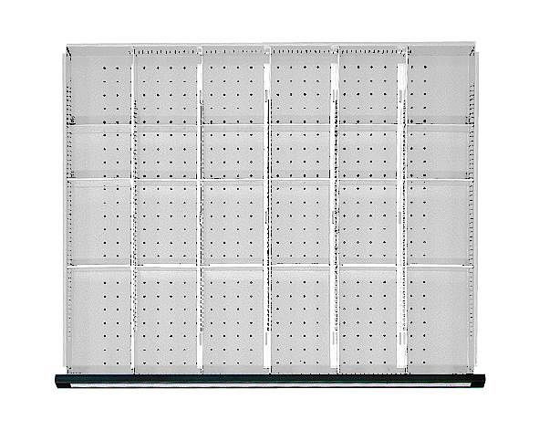ANKE ladescheidingsset; voor lade 750 x 600 mm (BxD); 1/6 divisie