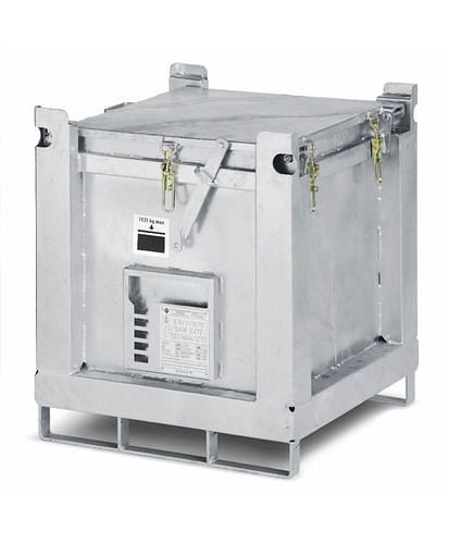 DENIOS ASP-containers voor inzameling en transport, inhoud 240 liter, thermisch verzinkt, 117-962