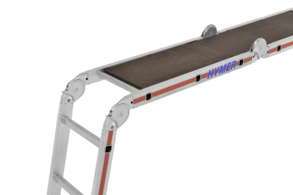 HYMER platform voor multifunctionele ladder 4043 maat 4x3 voor gebruik als werkplatform, afmetingen 1400 x 290 mm, 0079639