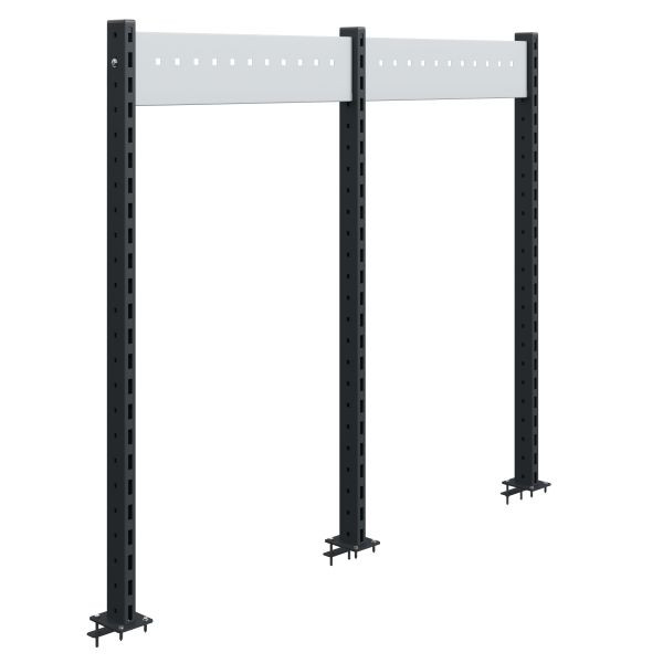 SOFAME 3 steunkolommen H1200 mm met 2 dwarsbalken B865 mm, hemelsblauw RAL 5015, W010080114BI