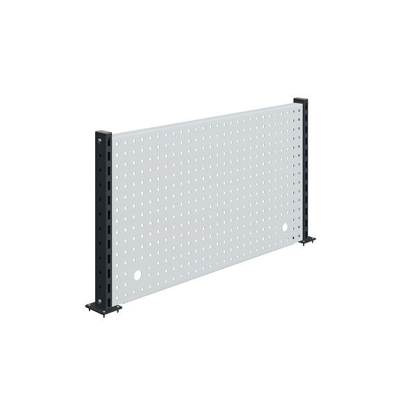 SOFAME geperforeerde plaat met 2 steunkolommen B 1500 x H 585 mm, antracietgrijs RAL 7016, W010080117GA