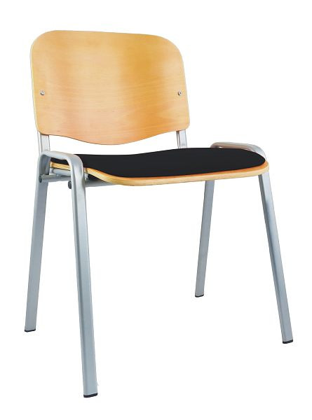 Lüllmann kantinestoel, 470/795 x 530 x 415 mm, zwart, 225460