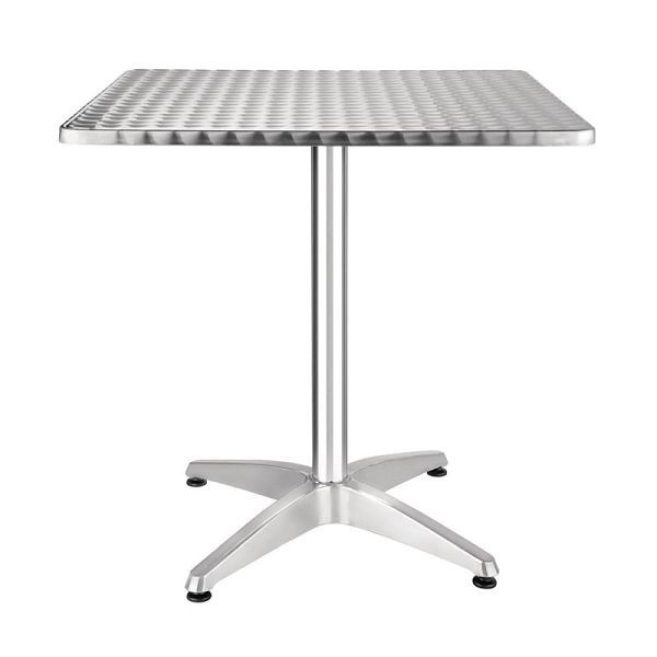 Bolero vierkante bistrotafel RVS 1 poot 70cm, CG834