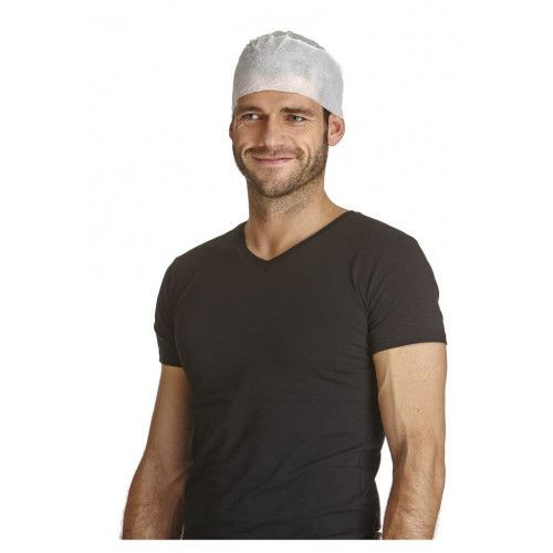 DS SafetyWear viscose dop, SBPP polypropyleen, bootvorm, wit, VE: 800 stuks, SHIP
