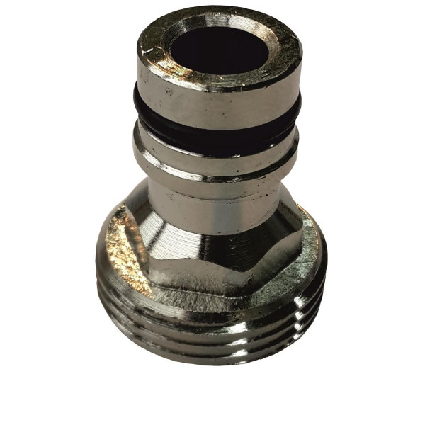 Hamma koppelstekker messing vernikkeld, G 3/4" buitendraad, 72001436