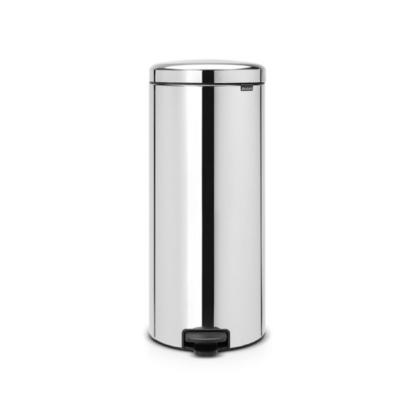 Stein HGS HGS afvalbak -Iconic Step- Brabantia, staal, hoogglans, metalen binnenbak, inhoud: 30 liter, 36514