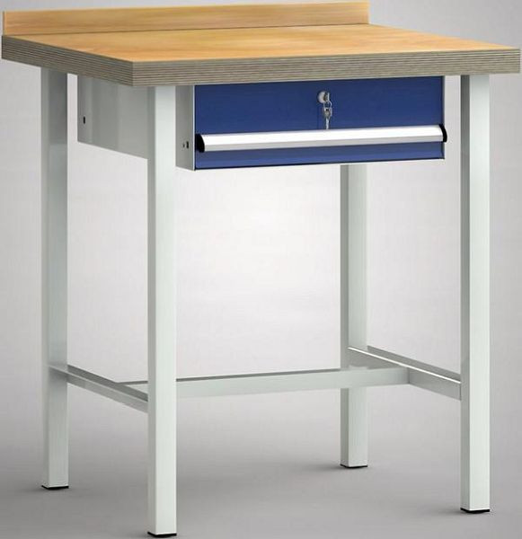 KLW standaard werkbank - 750 x 700 x 840 mm L x D x H, WS001N-0750M40-E7003