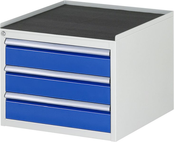 RAU ladekast serie 7000, B580 x D650 x H465 mm, metalen steun, hoogte 25 mm, laden: 3xH120 mm, 13-L2.3A-MT.11