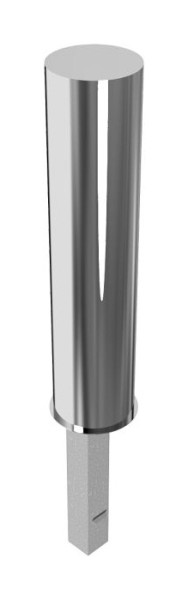 Schake RVS tuinpaal Ø 204 mm, afneembaar, met driehoekslot volgens DIN 3223, zelfvergrendelend slot, 40204F