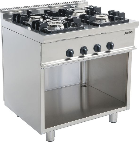 Saro gasfornuis met open onderstel model E7/KUPG4BA, 423-1020