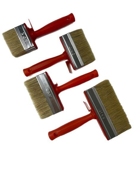 VaGo-Tools penselen, platte penselen, 24-delige set, platte penselen, 7/10/12/15 cm, elk 6 stuks, 197-107/110/120/150 elk 6_hv