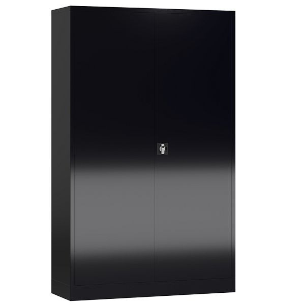 Lüllmann ClassiX draaideurkast, 1945 x 1200 x 600 mm, diepzwart, X-530389