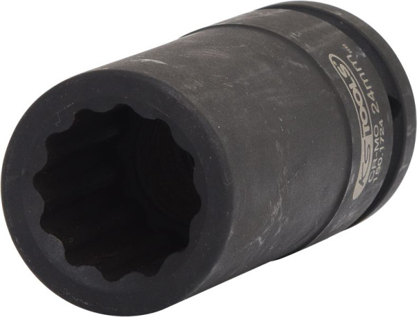 KS Tools 3/4" 12-kant aandrijfas slagdop, lang, 24 mm, 150.1724